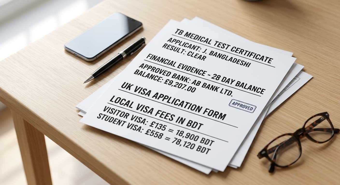 uk visa fee for bangladeshi